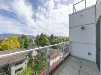Enjoy breathtaking views from this stunning balcony.