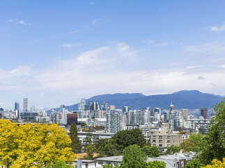 Enjoy stunning city views from this modern property.