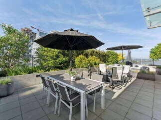 Enjoy luxurious outdoor living on this stunning rooftop patio.