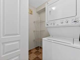Discover the convenience of in-unit laundry with this property! This home features a stacked washer and dryer, making laundry day a breeze.