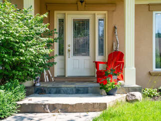 Welcome to this charming home with a beautifully designed entrance.
