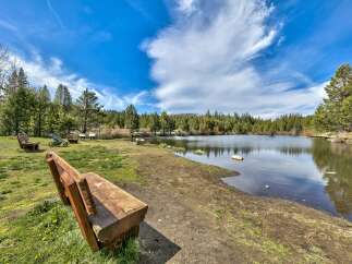 Enjoy the tranquility of nature in this stunning lakeside setting.