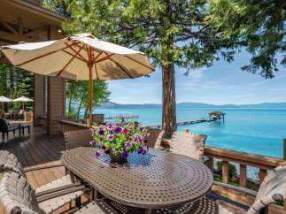 Enjoy breathtaking lake views from this stunning property.
