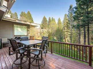Enjoy the tranquility of nature from this stunning deck.
