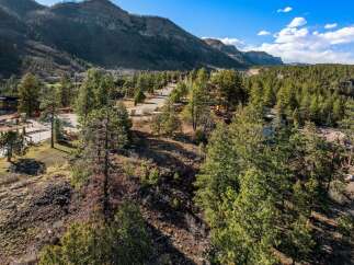 Discover this stunning property nestled amidst a serene pine forest with breathtaking mountain views.