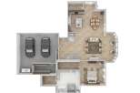Discover this stunning floor plan featuring a spacious open-concept living area perfect for entertaining, a modern kitchen with an island, and a luxurious master suite.
