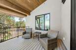 Enjoy breathtaking mountain views from this charming balcony, perfect for morning coffee or evening relaxation.
