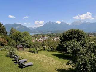 Enjoy breathtaking mountain and lake views from this stunning property, perfect for relaxation and outdoor living.