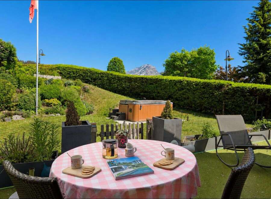 Enjoy a relaxing getaway in this stunning property featuring a private hot tub perfect for unwinding after a day of exploring.