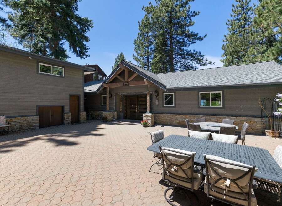 Enjoy outdoor living with this spacious paver patio, perfect for entertaining.