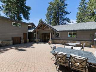 Enjoy outdoor living with this spacious paver patio, perfect for entertaining.
