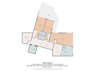 Explore this expansive floor plan featuring a generous 7243 sq.