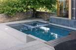 Experience luxury outdoor living with this stunning modern pool and spa combination.