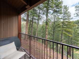 Enjoy breathtaking mountain views from this private balcony, perfect for morning coffee or evening relaxation.