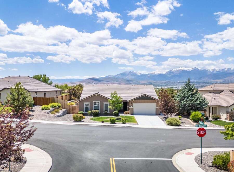 Discover this stunning single-story home nestled in a picturesque neighborhood with breathtaking mountain views.