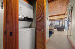Discover convenient living with this stacked washer and dryer unit, perfect for maximizing space.