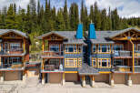 Experience luxury mountain living in this stunning property featuring multiple private hot tubs perfect for relaxation after a day of adventure.