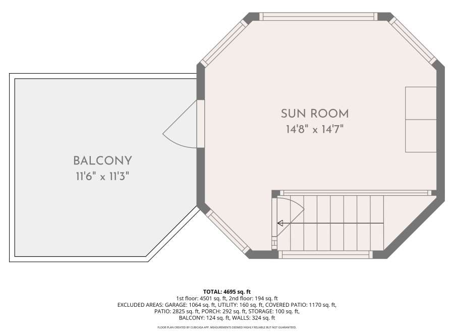 Discover this spacious floor plan featuring a generous sunroom measuring 14'8' x 14'7', perfect for enjoying natural light year-round.