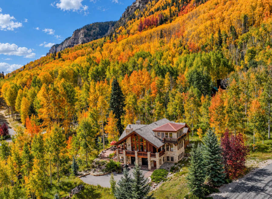 Experience the breathtaking beauty of autumn from this stunning mountain home.
