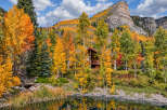 Experience the breathtaking beauty of autumn from this stunning mountain retreat.