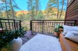 Enjoy breathtaking mountain views from this charming deck, perfect for outdoor relaxation and entertaining.