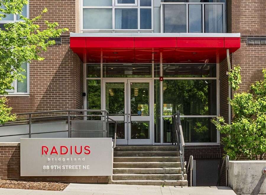 Discover modern living at Radius Bridgeland, located at 88 9th Street NE.