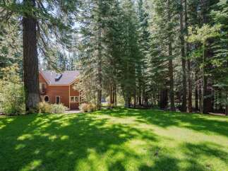 Nestled amidst a serene forest, this charming wooden home offers a tranquil retreat.
