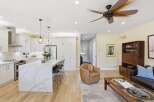 Experience modern living in this stunning open-concept kitchen and living area.