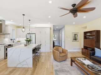 Experience modern living in this stunning open-concept kitchen and living area.