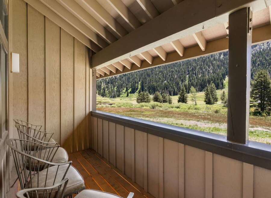 Enjoy breathtaking mountain views from this charming balcony, perfect for morning coffee or evening relaxation.
