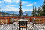 Experience breathtaking mountain views from this charming chalet's private balcony, perfect for enjoying your morning coffee or evening wine.
