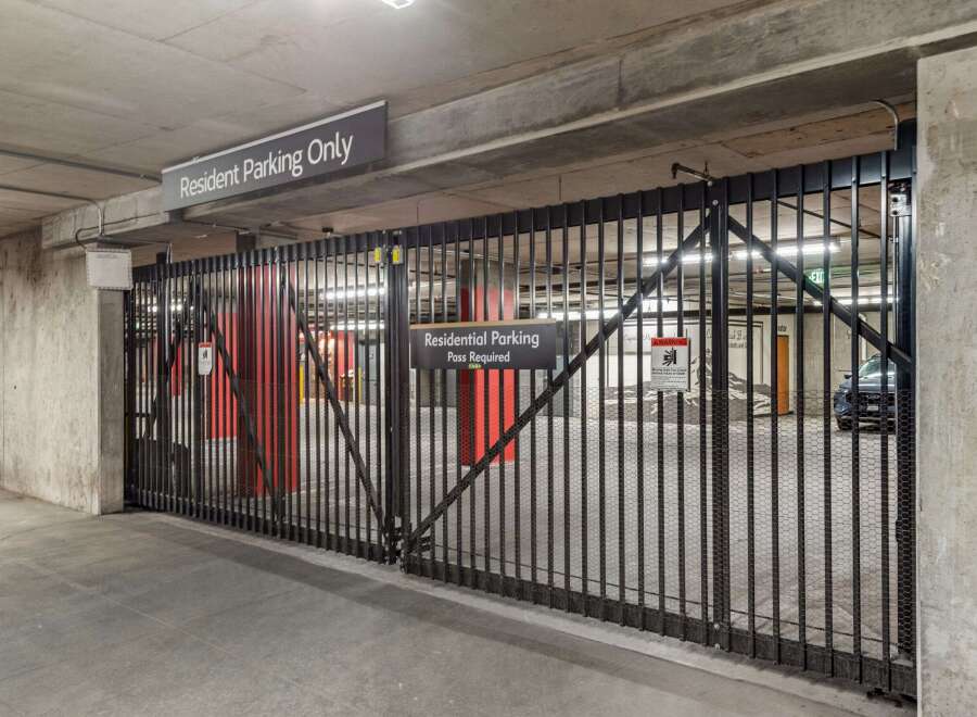Secure your vehicle in this residential parking area, offering exclusive access for residents.