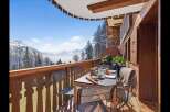 Enjoy breathtaking mountain views from this charming balcony, perfect for a morning coffee or evening relaxation.