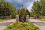 Discover the Stonepine community, a prestigious gated entrance with elegant stone pillars and lush landscaping.