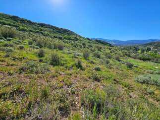 Discover breathtaking natural beauty with this stunning hillside property, offering panoramic views of rolling green hills and distant mountains.