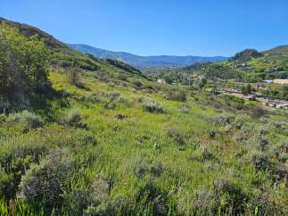 Discover breathtaking mountain views from this stunning property, nestled amidst lush greenery and rolling hills.