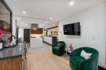 Experience modern living in this stunning open-concept kitchen and living area.