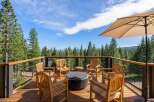 Enjoy breathtaking panoramic views from this stunning deck, perfect for entertaining or relaxing.