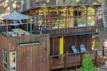 Experience rustic charm and modern living in this unique mountain retreat.