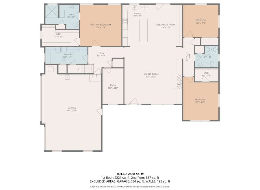 Discover this spacious home featuring a large primary bedroom with a walk-in closet and an en-suite bath.