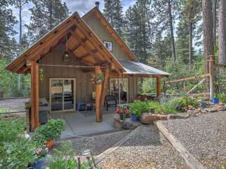 Experience rustic charm in this secluded cabin nestled amongst tall pines.