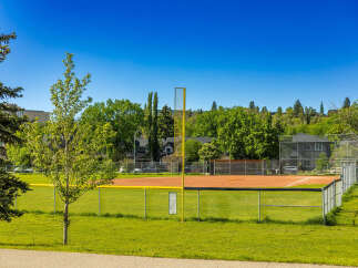 Enjoy outdoor recreation at this vibrant baseball field, perfect for local leagues and casual games.