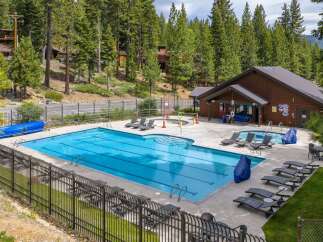 Enjoy a refreshing dip in this stunning community pool, complete with lap lanes for your morning swim.