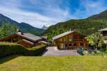 Experience luxury mountain living in this stunning wooden chalet, nestled amidst breathtaking alpine scenery.