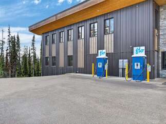 Discover modern convenience with this property featuring electric vehicle charging stations, perfect for eco-conscious residents or businesses.