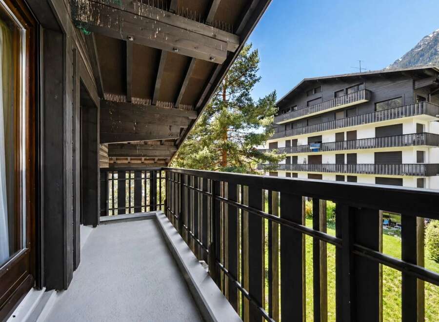 Enjoy breathtaking mountain views from this charming balcony, perfect for your morning coffee or evening relaxation.