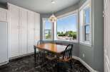 Enjoy meals with a view in this charming dining area, featuring a bay window that floods the space with natural light.