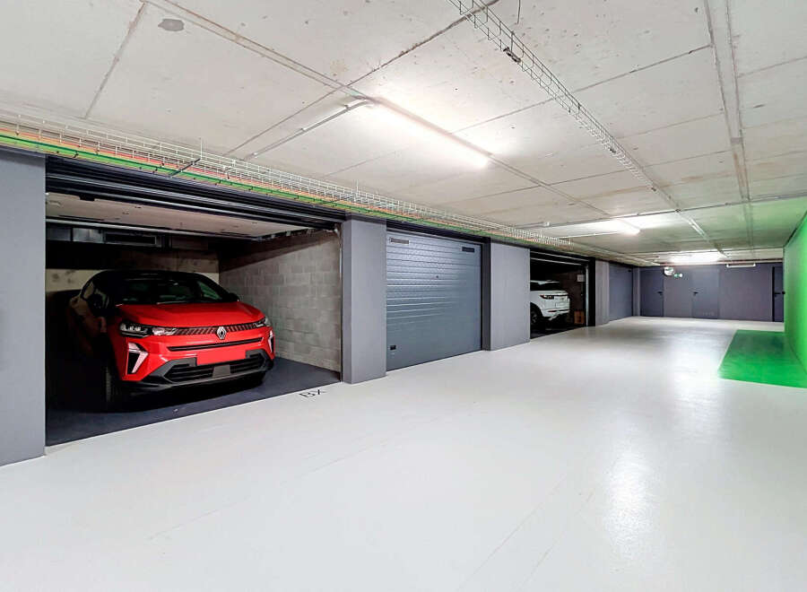 Discover secure and convenient parking in this modern underground garage.