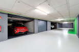 Discover secure and convenient parking in this modern underground garage.