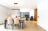 Experience modern living in this spacious open-concept dining and living area.